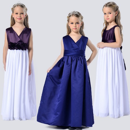 Untuk fesyen yang sedikit! Gaun pengijazahan yang cantik untuk kanak-kanak perempuan