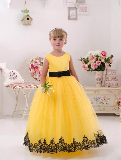 Para pequenas fashionistas! Vestidos de formatura bonitos para meninas