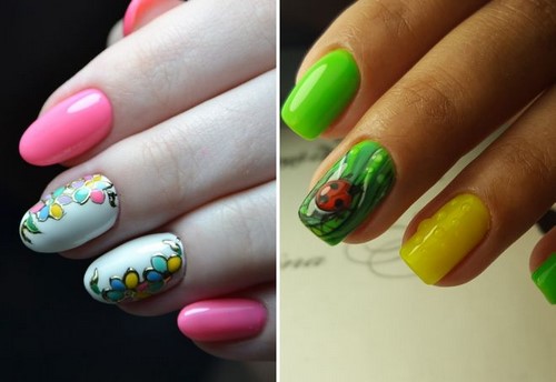 Manicure brillante: idee originali per il design delle unghie con colori saturi