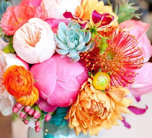 Chọn một bó hoa: những bó hoa đẹp và thời trang nhất - ảnh