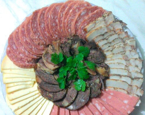Meat cutting: how to make meat cutting - photo ideas