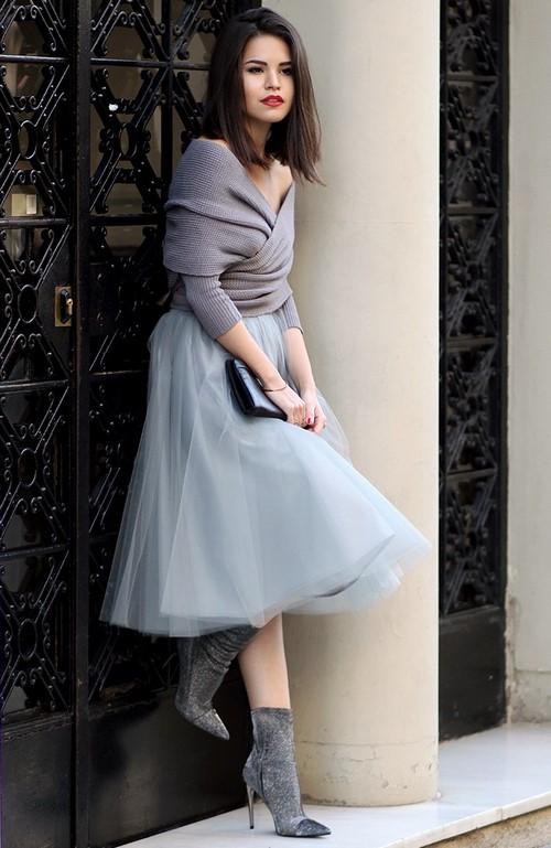Fashionable midi skirts.How to wear a midi skirt - photo ideas, new items, trends