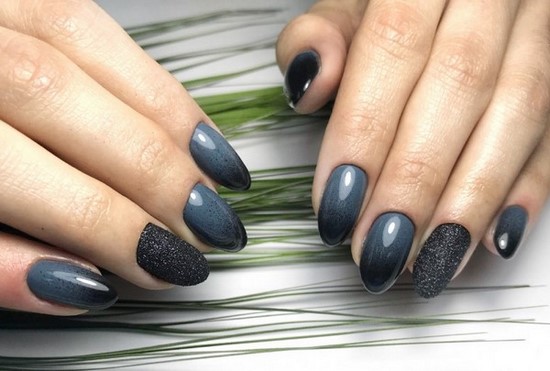 Modieuze donkere manicure - prachtige foto's van het idee van manicure in donkere tinten
