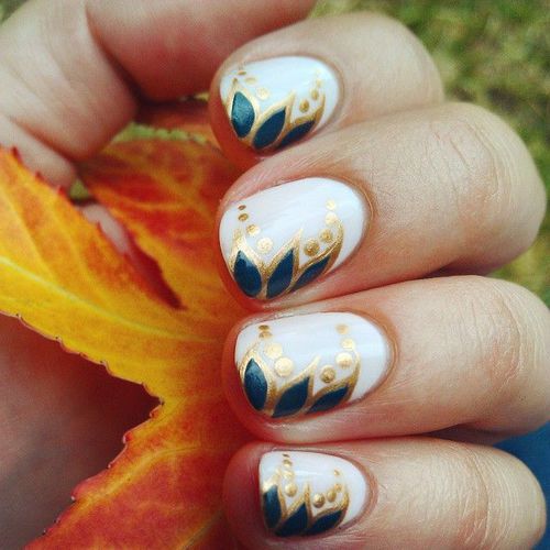 Manicure de outono - idéias e novos itens para manicure de outono