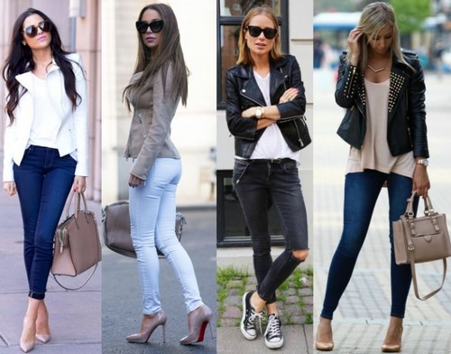 Modne ubrania i styl dżinsowy - zdjęcia, trendy, trendy, style