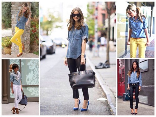Roupas da moda jeans e estilo jeans - fotos, tendências, tendências, estilos