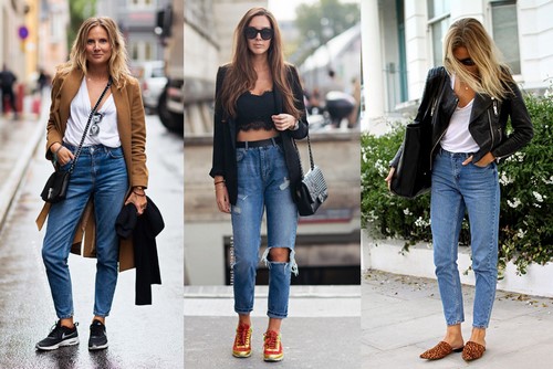 Trendiga jeanskläder och jeansstil - foton, trender, trender, stilar
