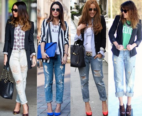 Moderigtigt jeans tøj og jeans stil - fotos, trends, trends, stilarter