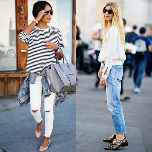 Vêtements en jean à la mode et style de jeans - photos, tendances, tendances, styles