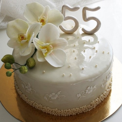 De vakreste kakene til jubileet - ideer om fotodesign og dekor av kaker