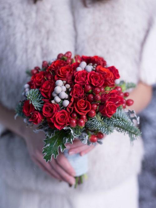 Bouquets musim sejuk yang paling indah. Gambar idea karangan bunga dengan suasana musim sejuk