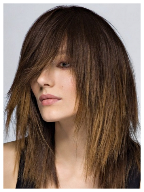 Modische, zerlumpte Haarschnitte - Fotoideen-Haarschnitte für verschiedene Haarlängen