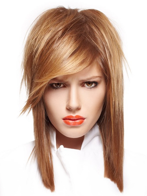 Fashionabla trasiga frisyrer - fotoidéer frisyrer för olika hårlängder