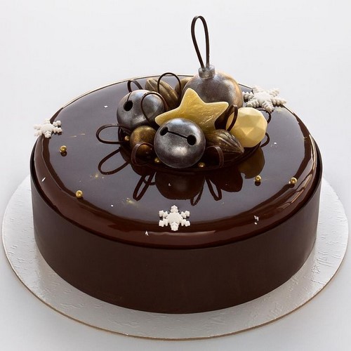 De smukkeste chokoladekager - foto, udsmykning, indretning og designideer