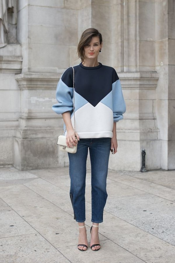 Fashionable looks with sweatshirts: photo news