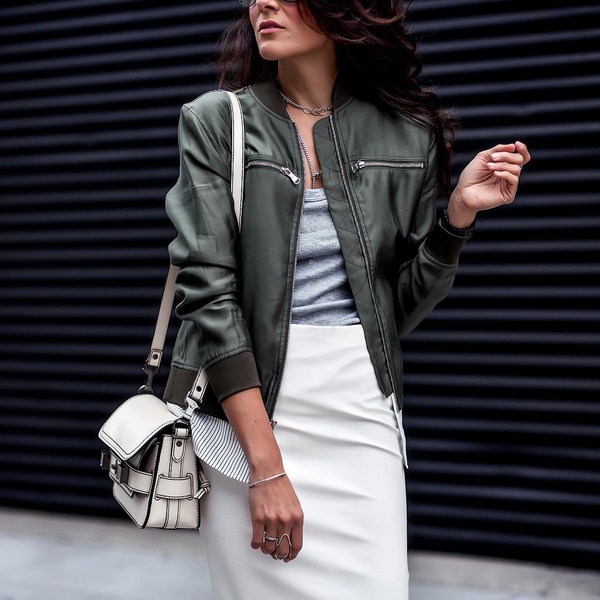 Stilīgi loki ar dažādu stilu jakām - 60+ fotoattēli
