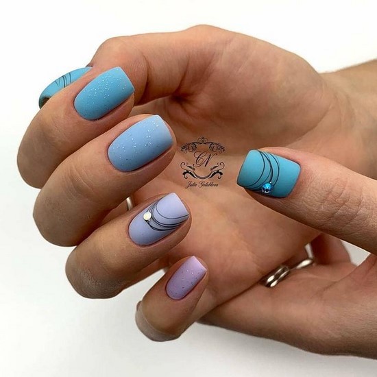 Нови тюркоазени решения за изкуство на ноктите - най-добрите дизайнерски снимки