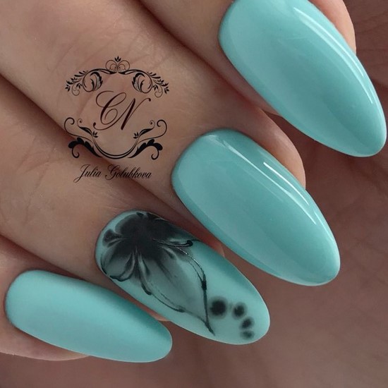 Nouvelles solutions de nail art turquoise - les meilleures photos de design