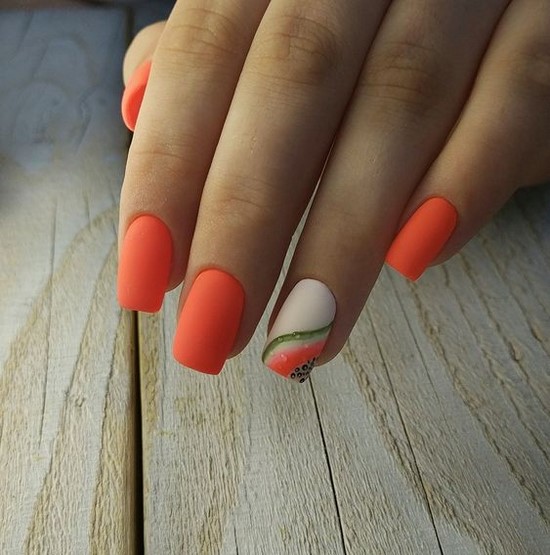 Meilleures idées et innovations de l'art des ongles orange