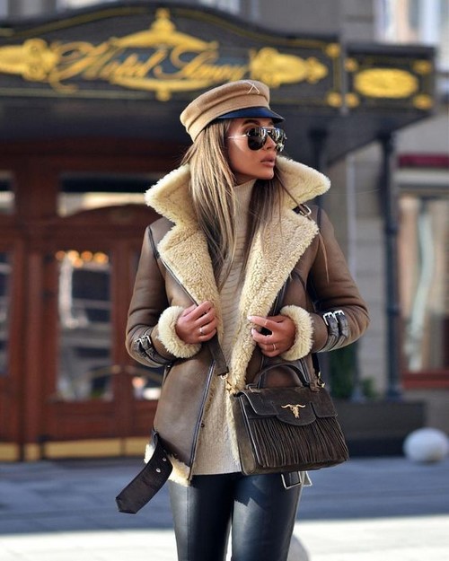 Модни палта от овча кожа - най-топлите връхни дрехи на сезона