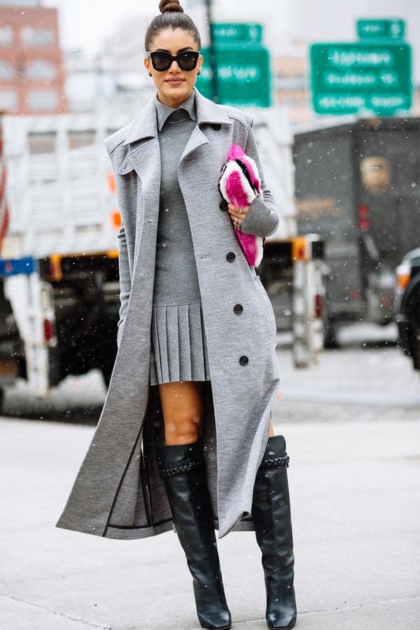 Zimní šaty. Novinky stylů, obrázků, nápadů